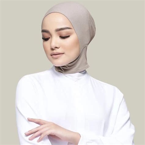 Full Cover Inner Muslim Cotton Hijab Cap Inner Warda Tali Tudung