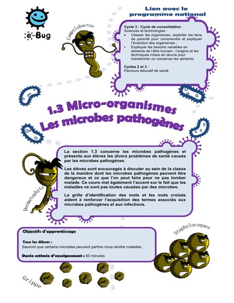 Les Microbes Pathog Nes E Bug