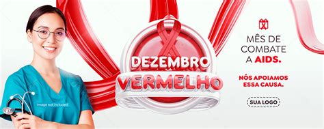 Banner Dezembro Vermelho Mês De Prevenção Ao HIV e Aids Social Media