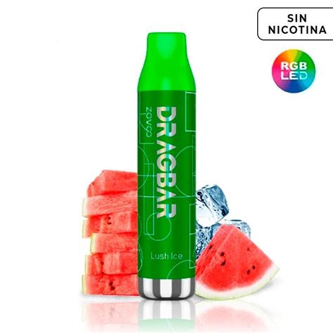 ZOVOO DRAGBAR - DESECHABLE LUSH ICE 5000 PUFFS 13ML SIN NICOTINA ...