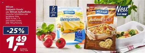 Milram Benjamin Gouda Oder Auflaufliebe Angebot Bei Real