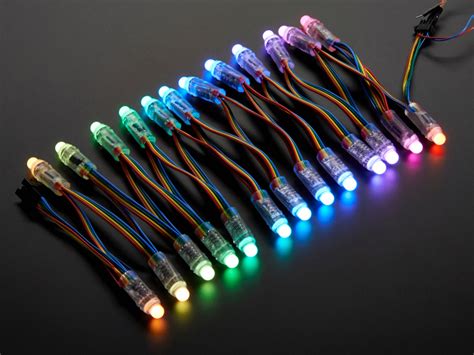 25 X LED RGB Pixels 12mm Difusos WS2811 IP68 5V Electronilab