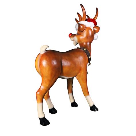 Design Toscano 45 In Multicolor Life Size Reindeer Statue For Indoor