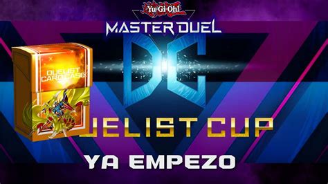 Ya Empezo La Duelist Cup L Me Gustaria Que Agregaran Algo L Master Duel