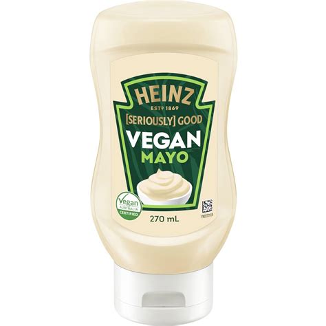 Heinz Seriously Good Mayonnaise Vegan Mayo 270ml Woolworths