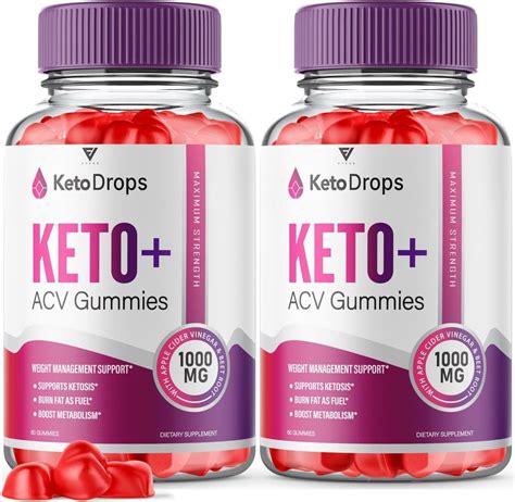 2 Pack Keto Drops Acv Gummies Keto Drops Keto Acv