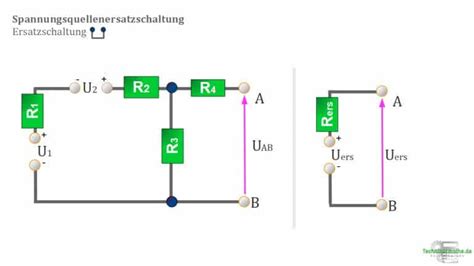 Ersatzspannungsquelle Einfach Erkl Rt A Technikermathe De