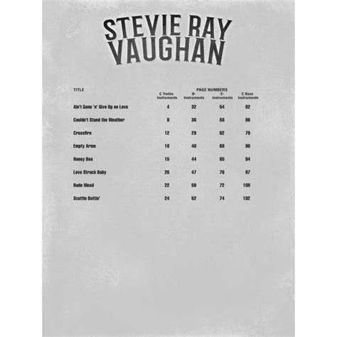 Hal Leonard Blues Play Along Stevie Ray Thomann United States