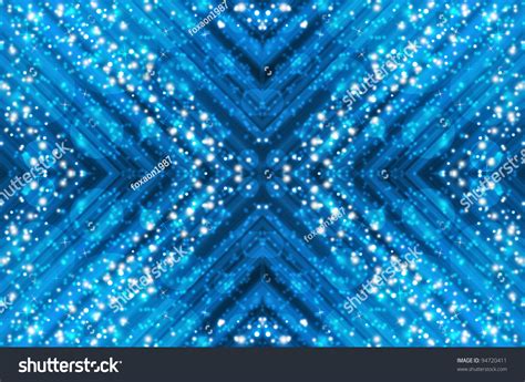 Blurry Blue Background With Star And Circles Stock Photo 94720411 ...