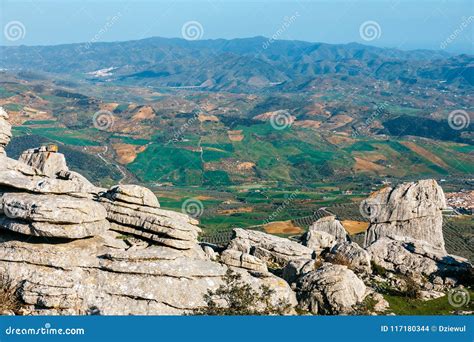 Karst Landscape in El Torcal De Antequera, Spain Stock Photo - Image of limestone, erosion ...