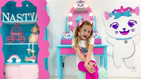 Nastya And Her New Diy Room In The Style Of Like Nastya Youtube