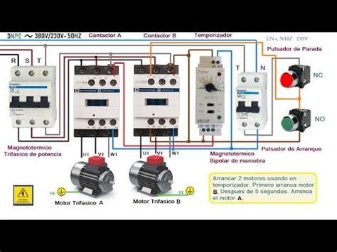 Esquemas eléctricos esquema eléctrico para dos motores usando un