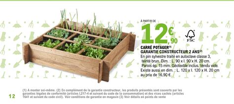 Promo Carr Potager Chez E Leclerc Icatalogue Fr