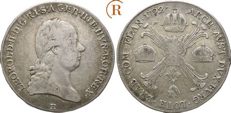 Habsburg Kronentaler Günzburg 1795 H Franz II 1792 1835 ss MA Shops