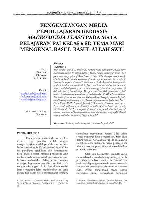 PDF PENGEMBANGAN MEDIA PEMBELAJARAN BERBASIS MACROMEDIA FLASH PADA