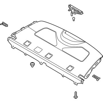 85610 AB000 YFR Genuine Hyundai Trim Assembly Package Tray RR