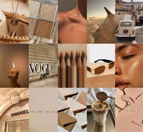 PCS Beige Aesthetic Wall Collage Nude Aesthetic Wall Collage Kit Tan Wall Decor Prints