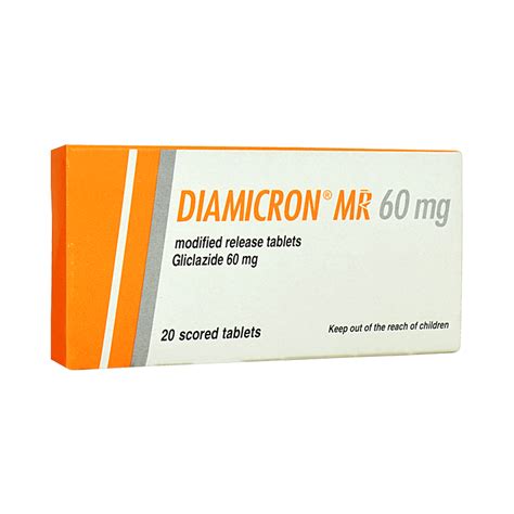 Diamicron MR 60mg Tablets Time Medical