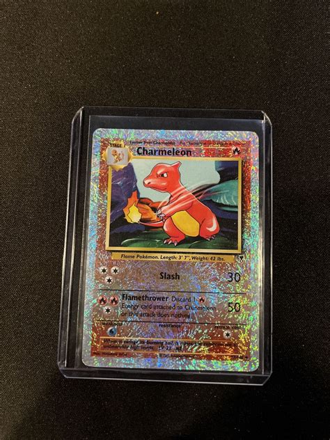 Reverse Holo Pokemon Charmeleon Card Legendary Collection 37110 Played