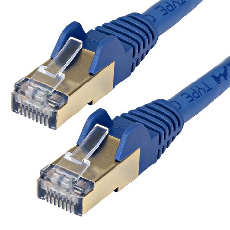 AMX Câble Ethernet CAT6a Cordon de brassage 10 Gigabit blindé RJ45