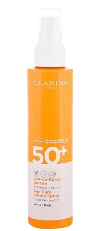 Clarins Sun Care Lotion Spray SPF 50 Слънцезащитен лосион-спрей за тяло ...