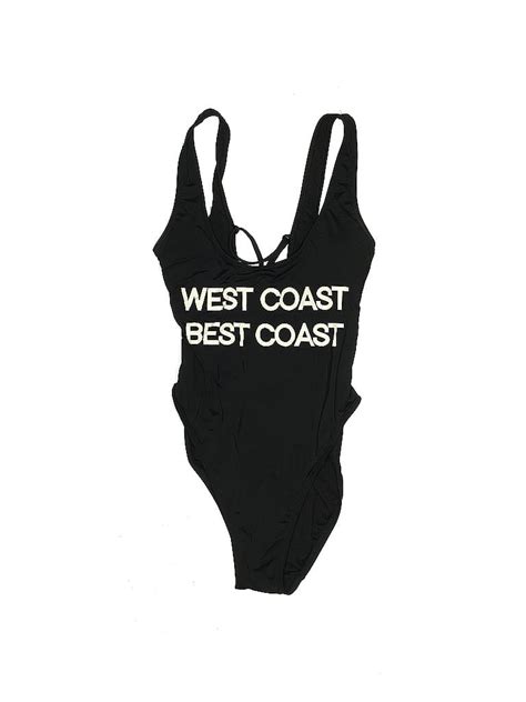 The Bikini Lab Graphic Black One Piece Swimsuit Size S Off ThredUp