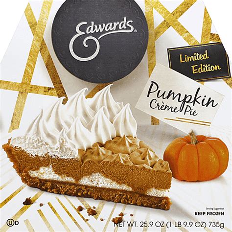 Edwards Pumpkin Creme Pie Pies Desserts Price Cutter