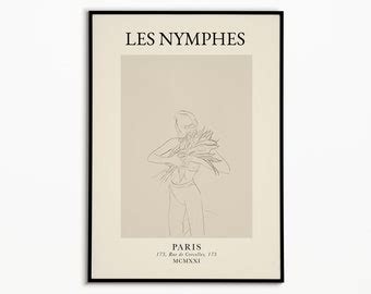 Nude Abstract Line Art Etsy