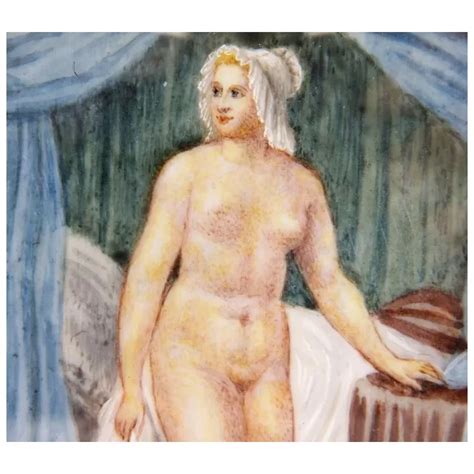19C French Miniature Painting Of A Female Nude Ruby Lane