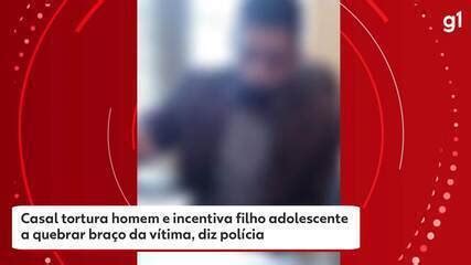 Casal Tortura Homem E Incentiva Filho Adolescente A Quebrar Bra O Da