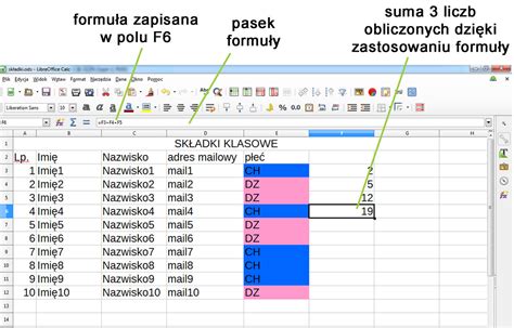 Arkusz Kalkulacyjny LibreOffice Calc