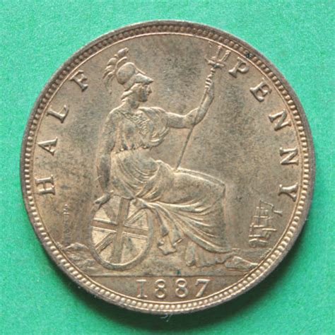 Queen Victoria Half Penny Unc Sno Ebay