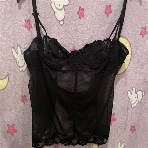 Rampage Lingerie Top Really Cute Mesh Lingerie Depop