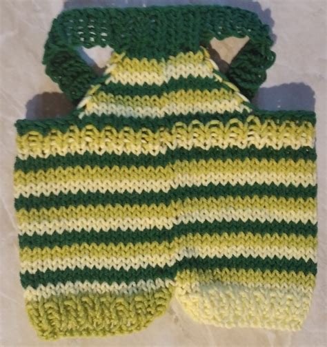 Полосатый комбинезон для Басика своими руками. МК вязание спицами ...