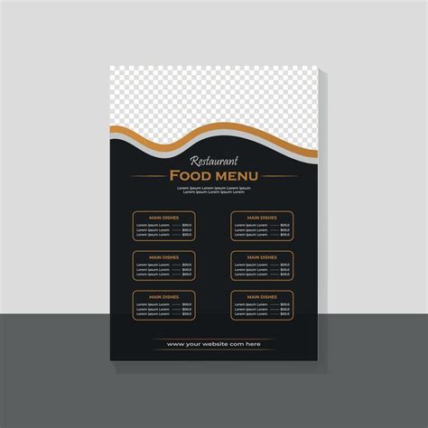 Food menu card, restaurant menu card, 45743382 Vector Art at Vecteezy