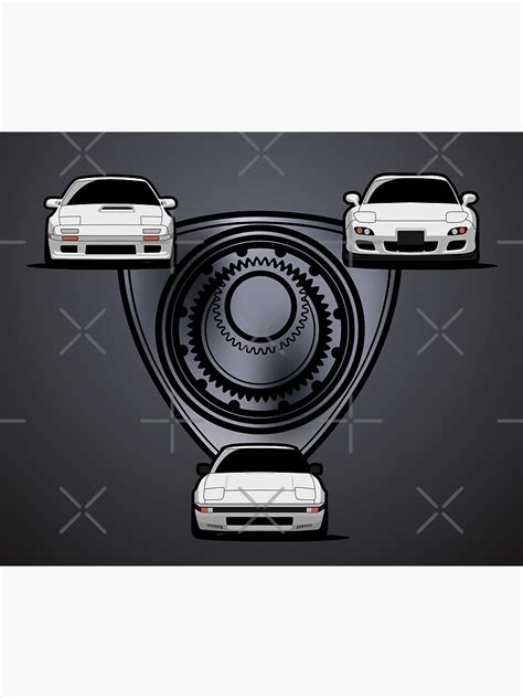 Rx7 Rotary Poster For Sale By Automotiveart Redbubble