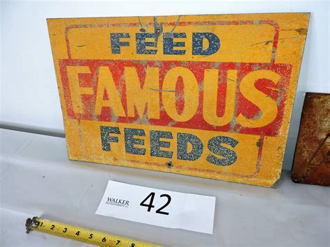 Vintage Metal Advertising Signs, Folk Art, Antique Auction