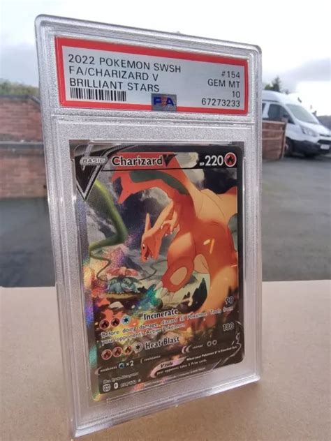 Charizard V Brilliant Stars Pokemon Alt Art Psa Gem Mint Eur