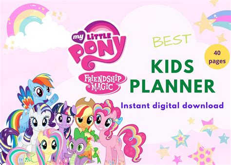 My Little Pony Friendship is Magic. Planner for Girls - Etsy