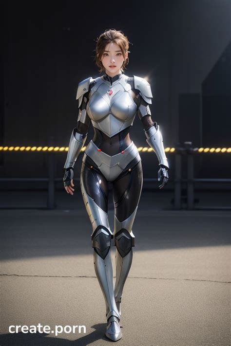 Armor Gloves Large Breast Latex Suit AI Porn