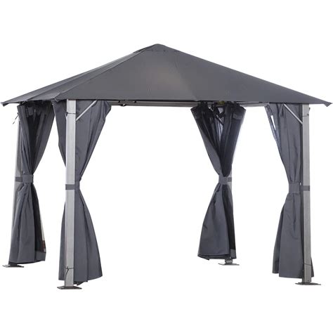 Buy Outsunny M X M Garden Outdoor Soft Top Gazebo Steel Frame W