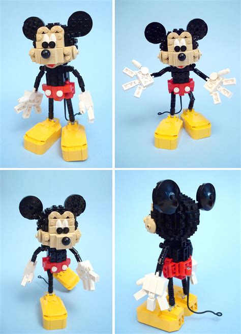 Paperwalker: Mickey Mouse: Unofficial LEGO Sculpture