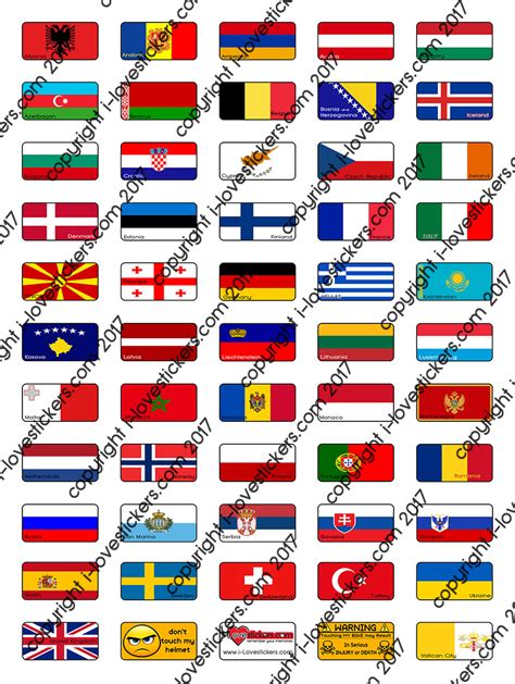 Small Flags 34X17mm mat – iLovestickers