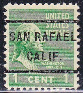 Precancel San Rafael CA PSS 232 Town And Type Issue United