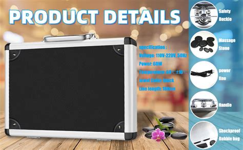 Amazon Tpbaeke Hot Stones Massage Set With Warmer Pcs Hot Stones With Heater Kit For