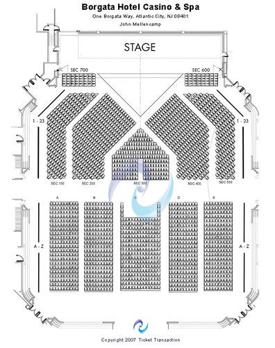 Borgata Seating Chart | Cabinets Matttroy