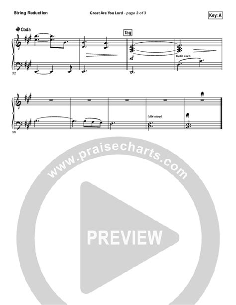 Great Are You Lord Sheet Music Pdf All Sons Daughters Praisecharts