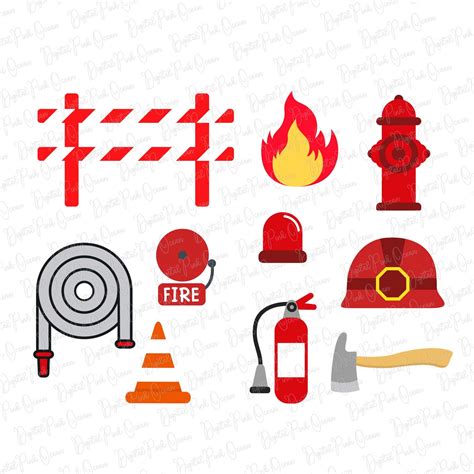 Firetruck Fireman Svg Bundle Fire Truck Svg Fire Svg Helmet Svg