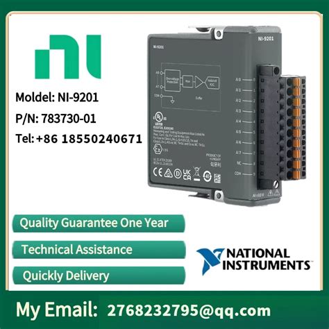 NI 9201 783730 01 10 V 500 KS S 12 Bit 8 Channel C Series Voltage