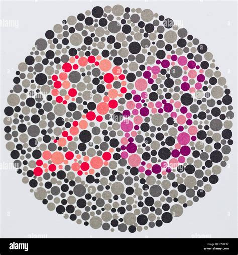 Ishihara color vision test plates used for color blindness screening ...